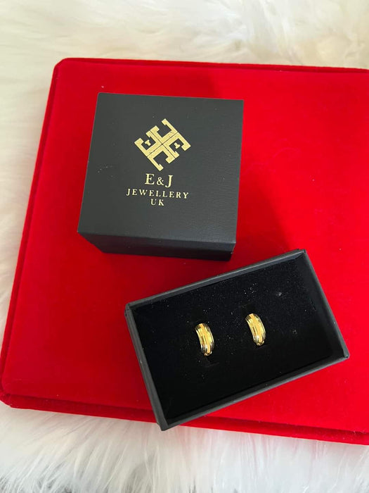 21K Gold Clip Earrings