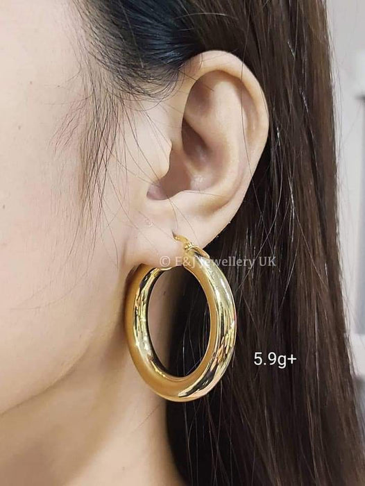 18K Hoop Earrings