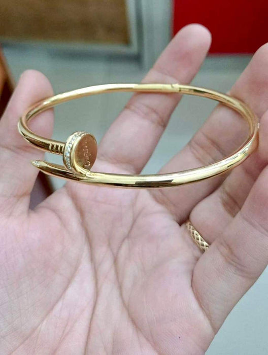18K Gold Nail Bangle 16.8grams