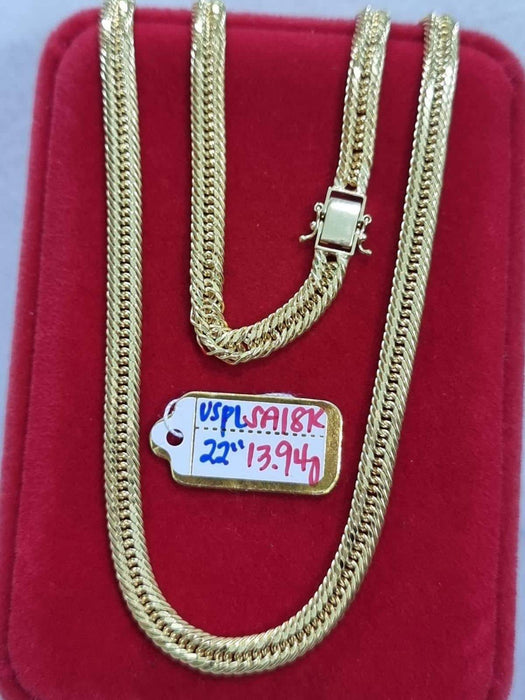 22" 18K Gold Chain 13.94g