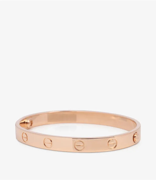 Rose gold love sales bangle
