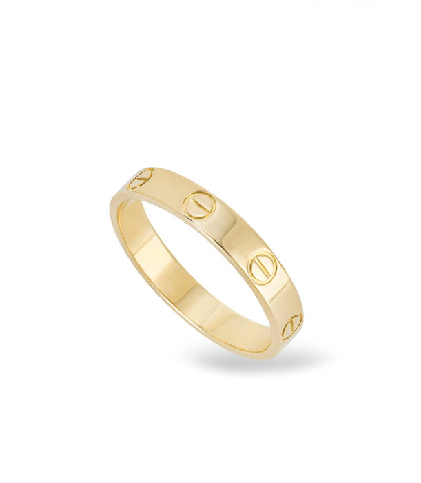 18K Gold Love Ring - 2 grams
