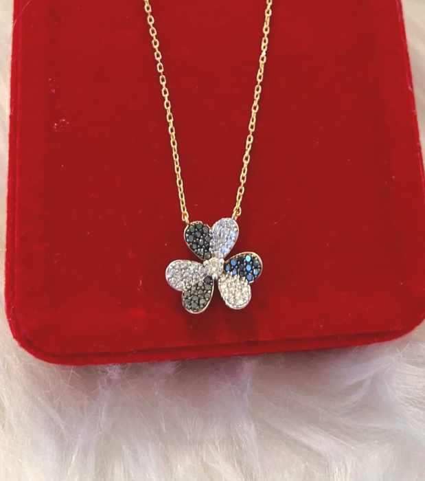 Diamond Flower Necklace