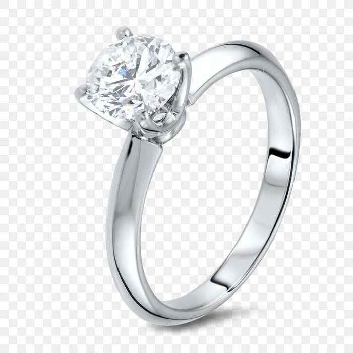 1 Carat Diamond Solitaire Ring Color I/J
