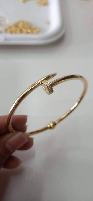 Nail Bangle with Stones